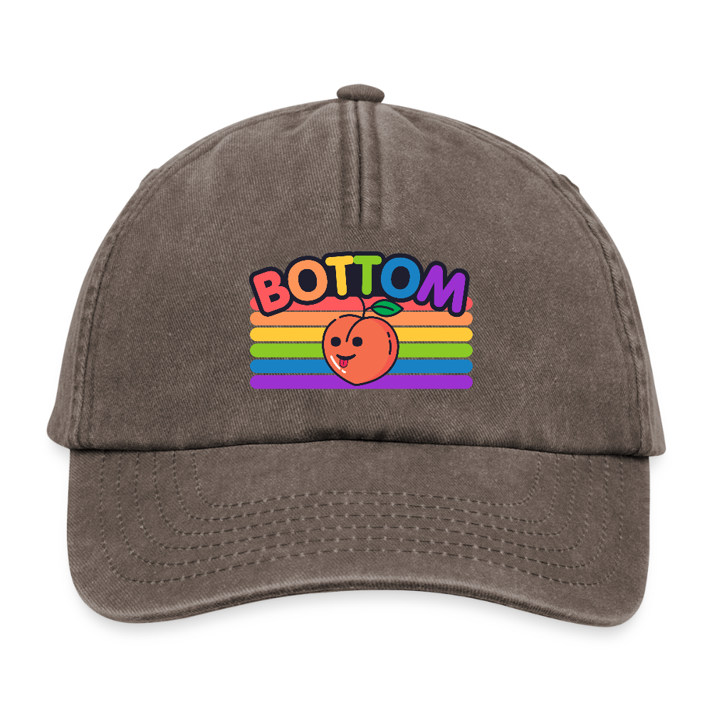 Bottom Gay | Pride Vintage Cap - Vintage Braun
