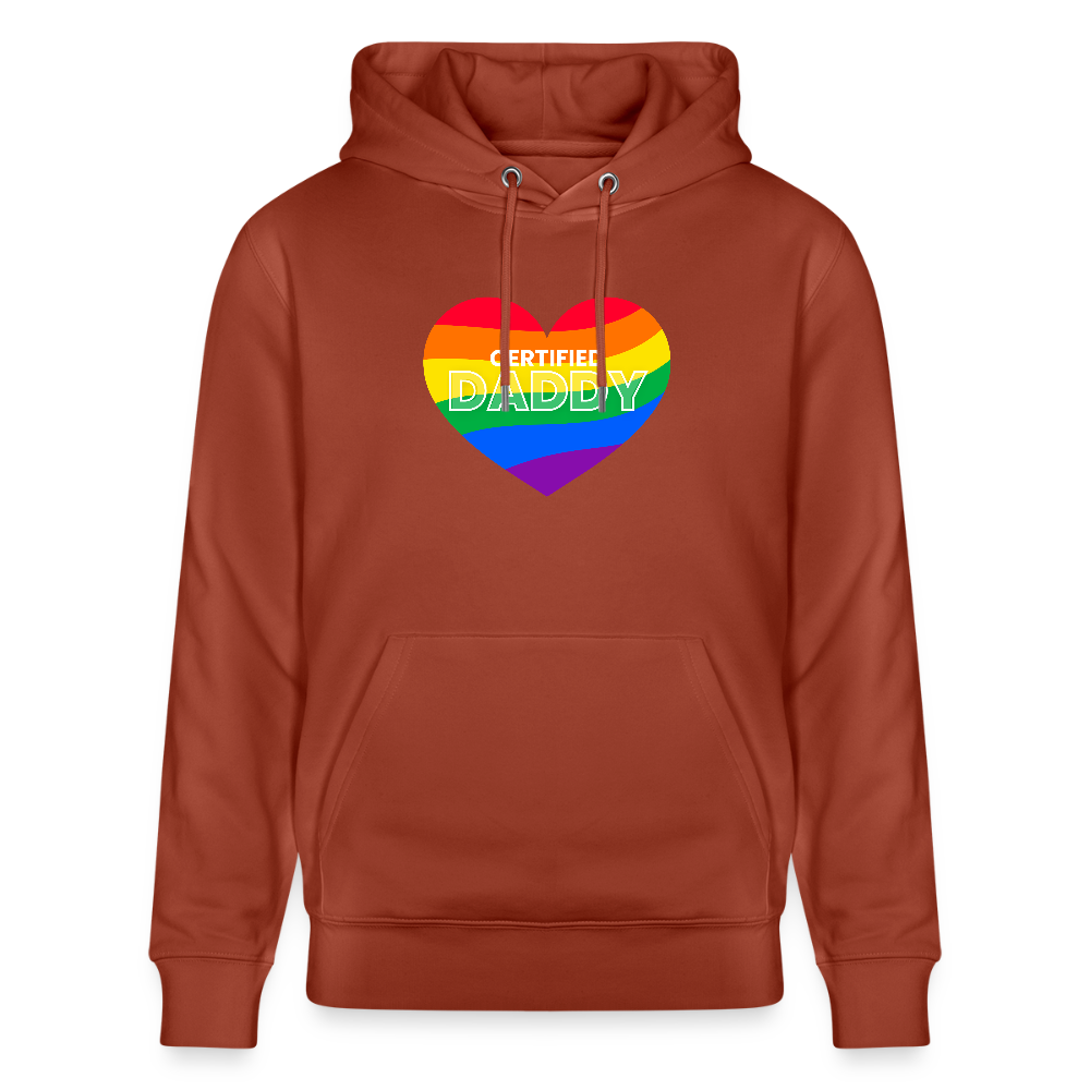 CERTIFIED DADDY | Kink Fetish Pride Bio-Hoodie Unisex - Terrakotta