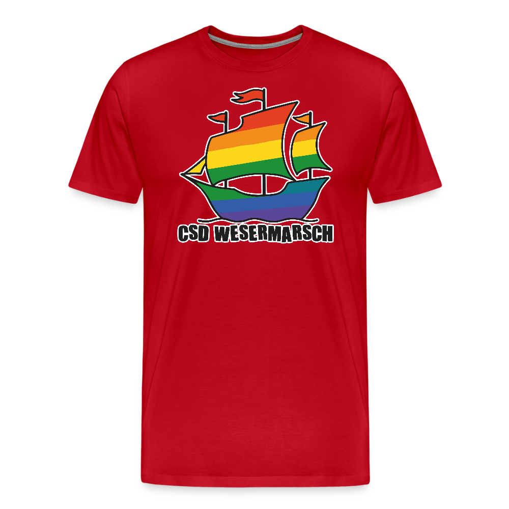 CSD Wesermarsch Premium T-Shirt - Rot