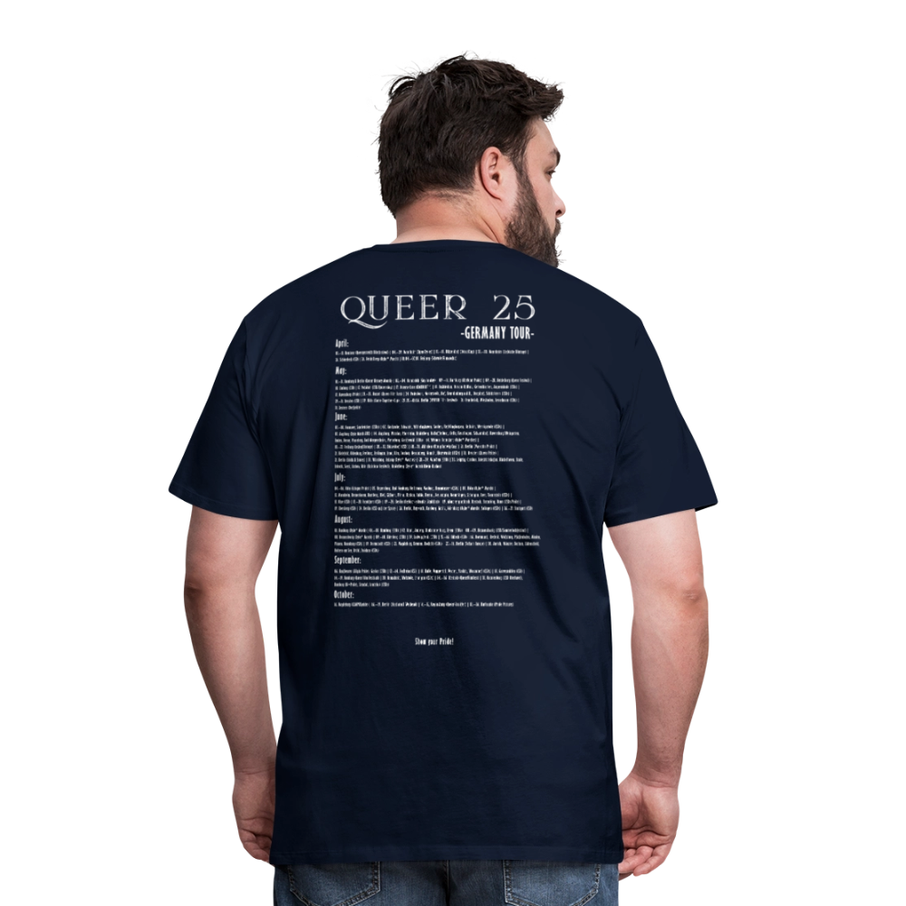 Pride T-Shirt QUEER | Germany Tour 2025 - Navy