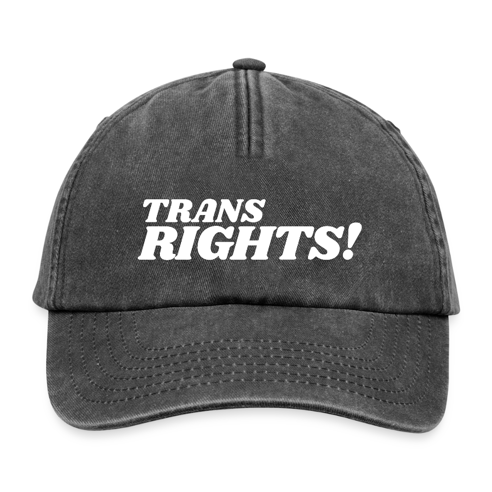 Trans Rights! | Pride Vintage Cap - Vintage Schwarz
