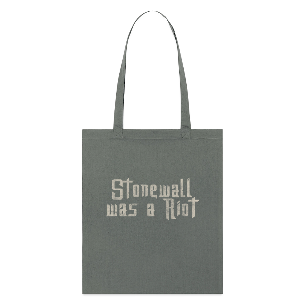 Stonewall was a Riot | Pride Bio-Stoffbeutel - Anthrazit