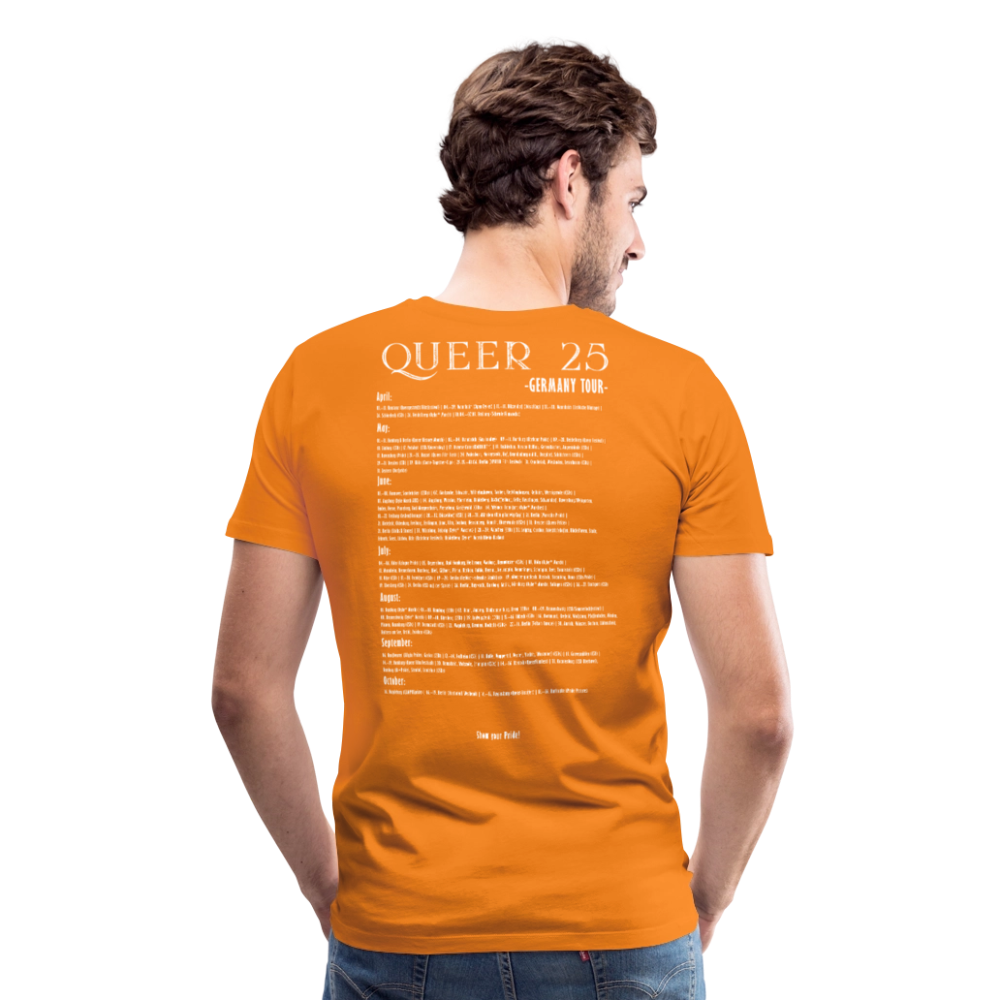 Pride T-Shirt QUEER | Germany Tour 2025 - Orange