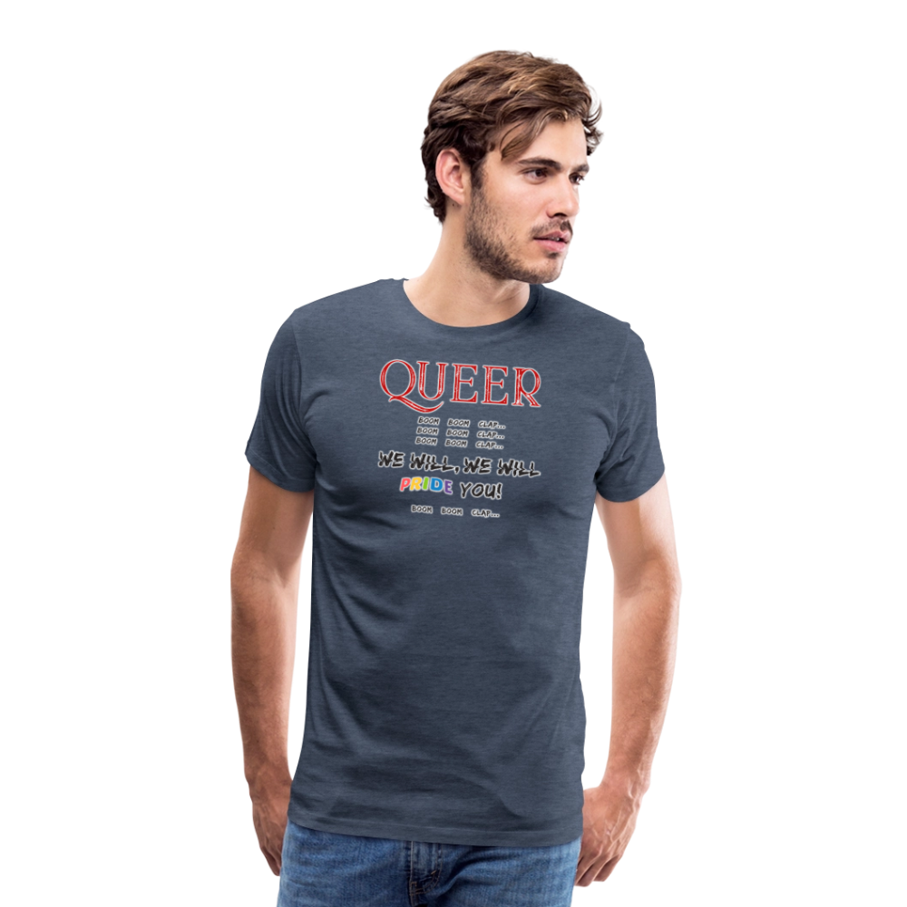 Pride T-Shirt QUEER | Germany Tour 2025 - Blau meliert