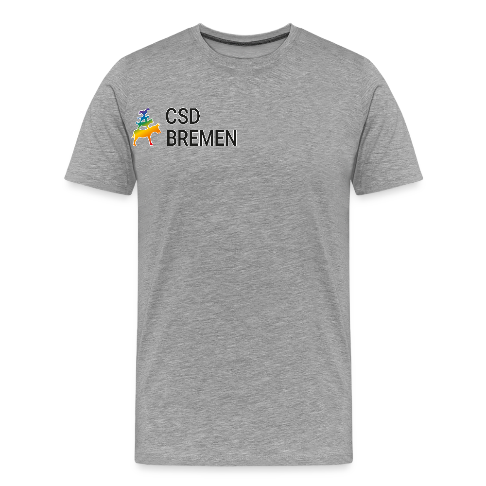 CSD Bremen | Pride Premium T-Shirt - Grau meliert
