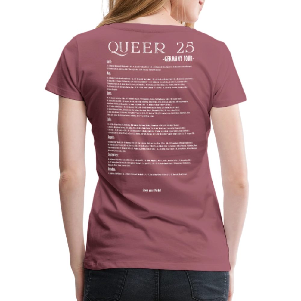 PRIDE Must Go On T-Shirt Germany Tour 2025 - tailiert (malve) - Malve