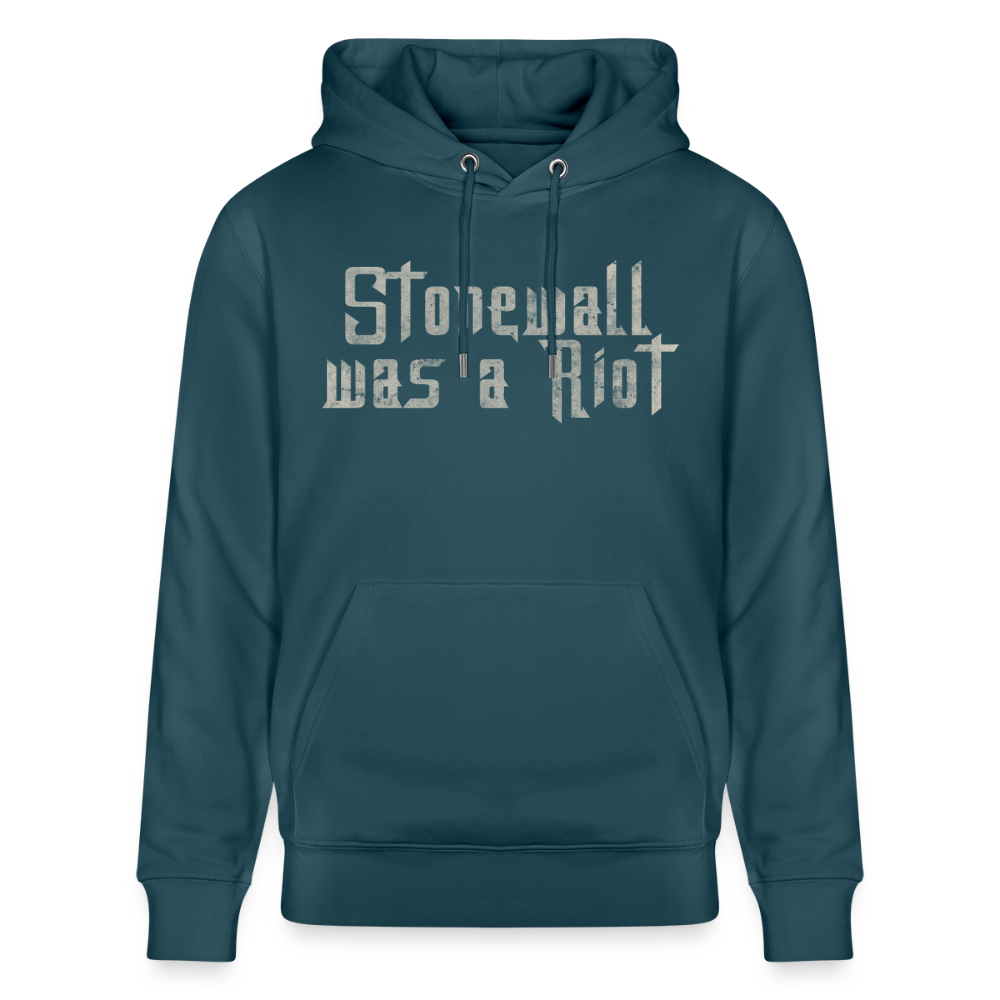 Stonewall was a Riot | Pride Bio-Hoodie Unisex - Dunkles Petrol