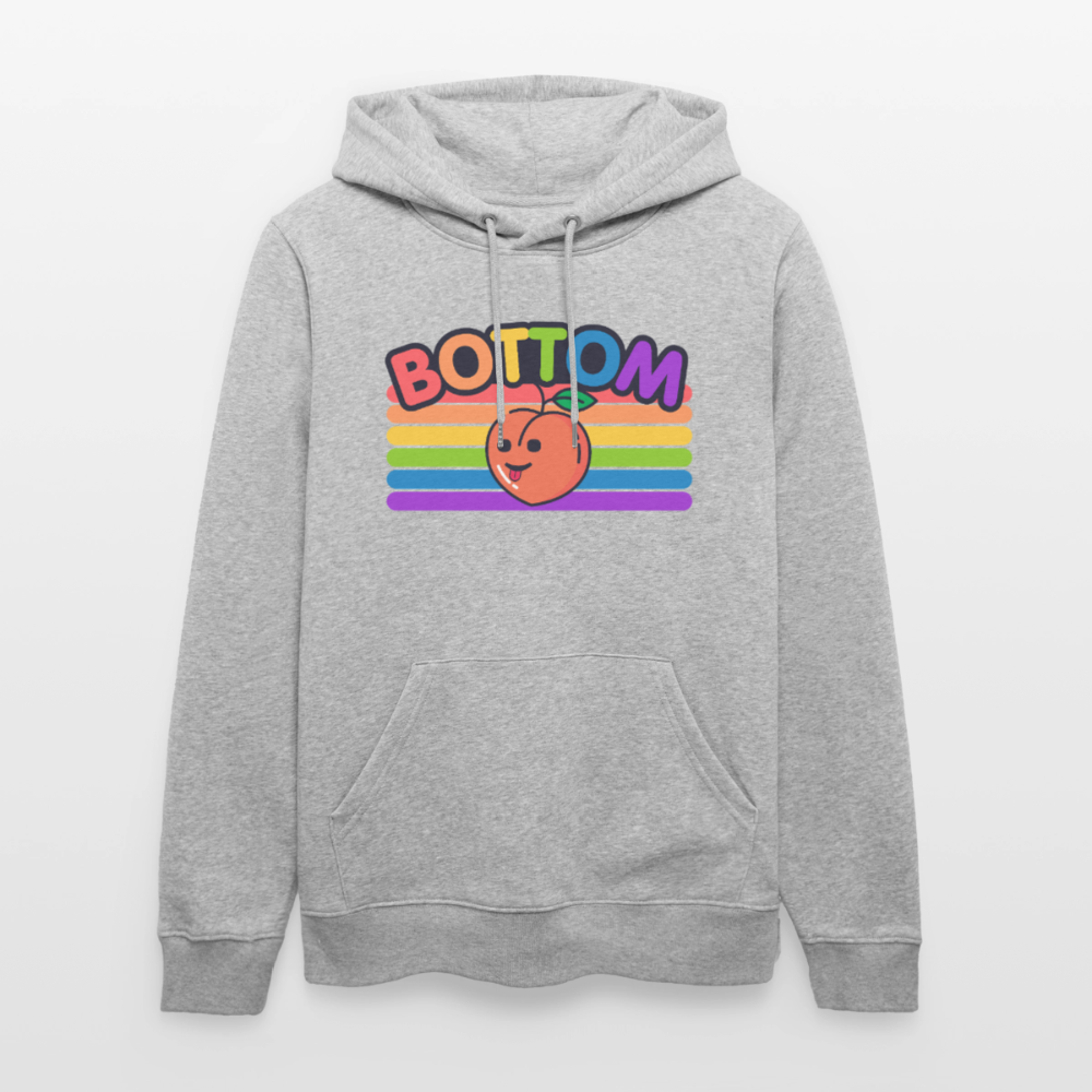 Bottom Gay | Pride Bio-Hoodie Unisex - Grau meliert