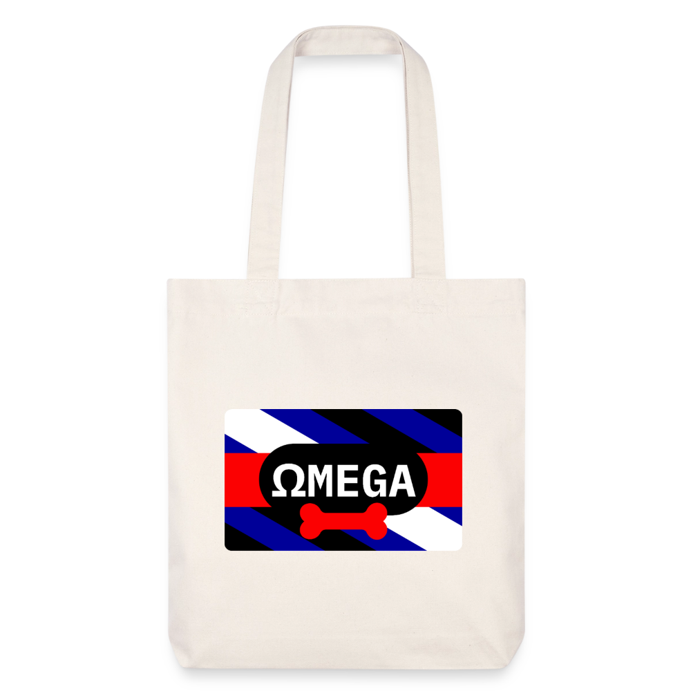 OMEGA Puppy Flag | Puppy Kink Pride | Stanley/Stella recycelter Heavyweight Stoffbeutel - Naturweiß