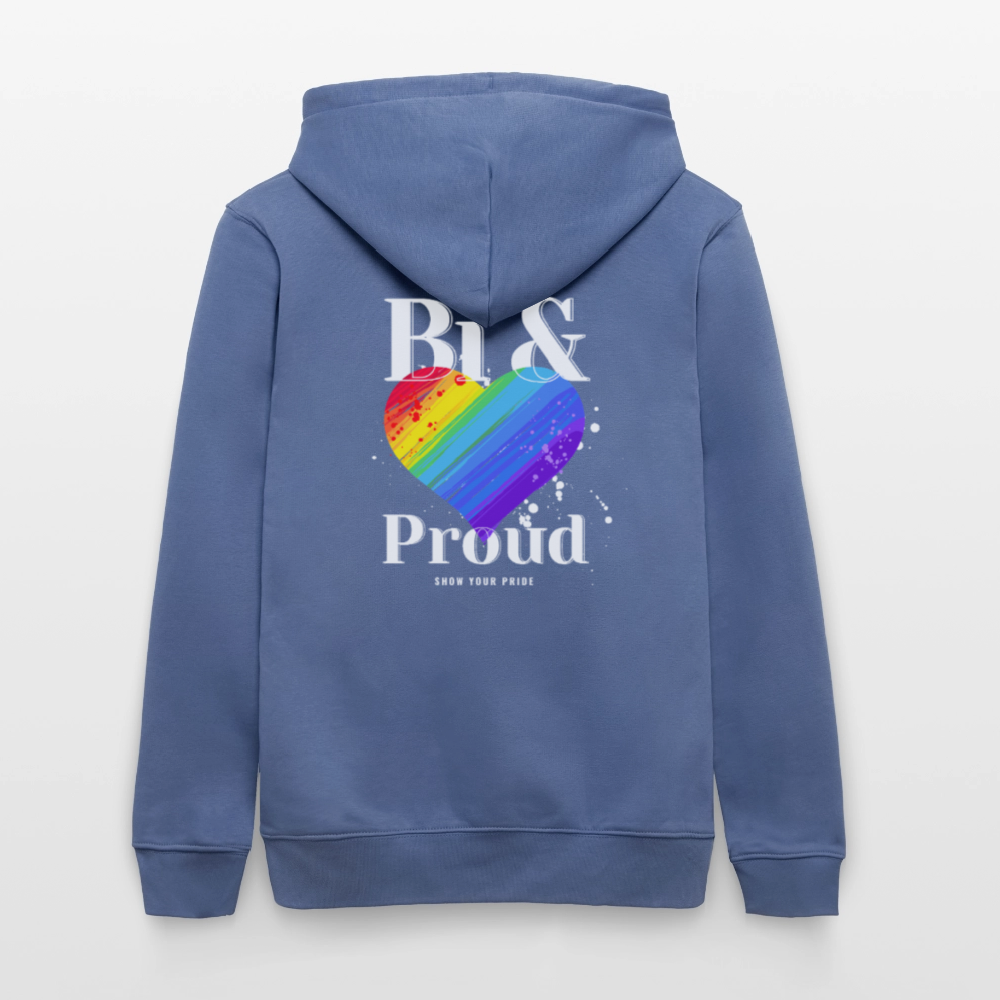 Bi & Proud | Pride Bio-Hoodie Unisex - Blau