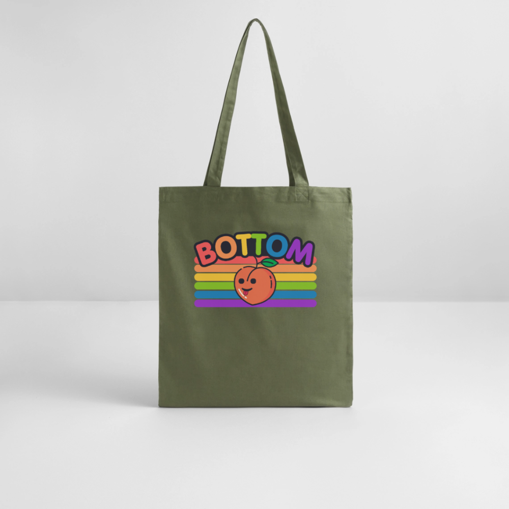 Bottom Gay | Pride Bio-Stoffbeutel - Khaki