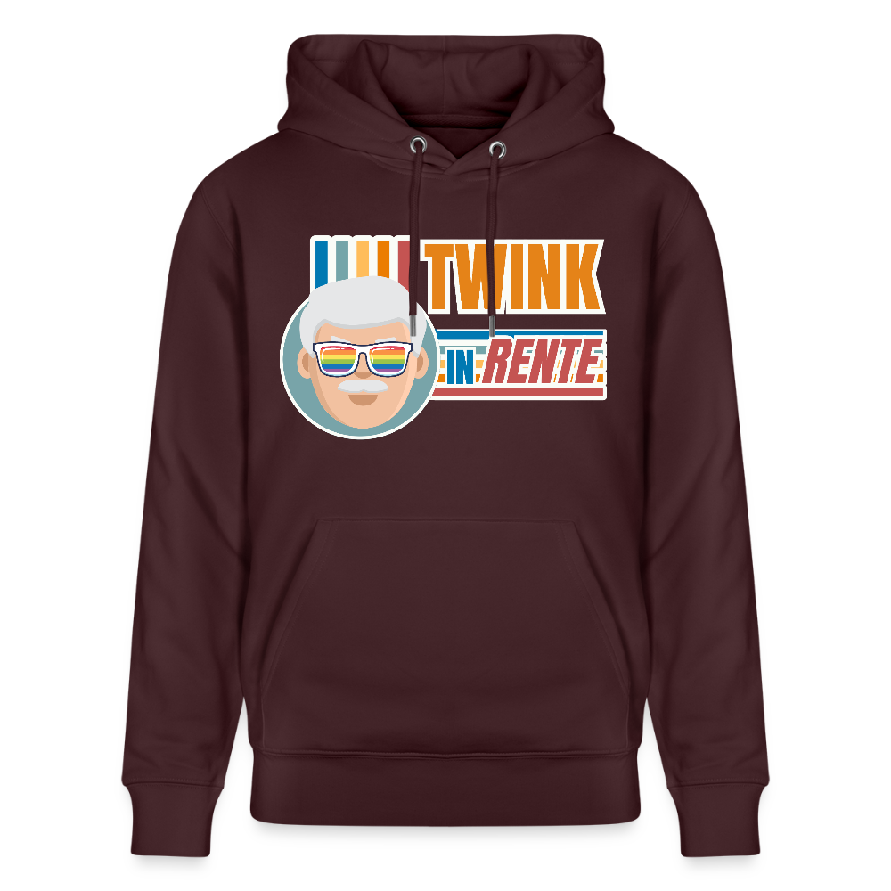 Twink in Rente! | Pride Bio-Hoodie Unisex - Maroon
