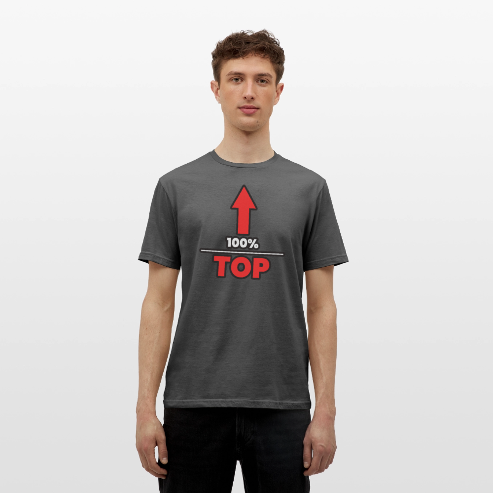 100% TOP [PFEIL] | Kink Fetish Pride T-Shirt - Anthrazit
