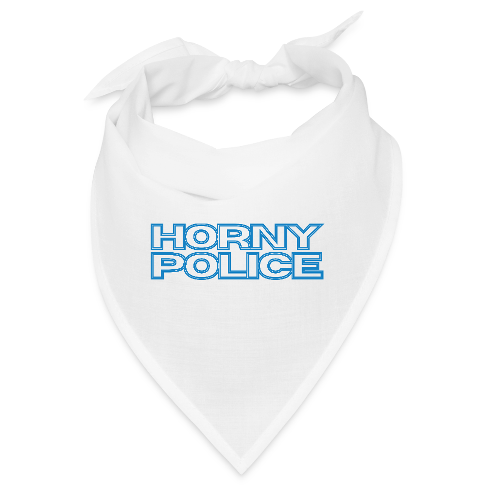 HORNY POLICE | Kink Fetish Pride Bandana - Weiß