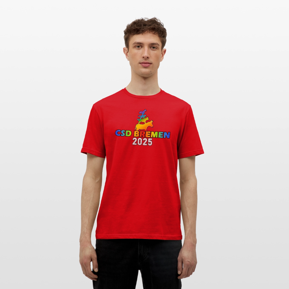 CSD Bremen 2025 Pride Premium T-Shirt - Rot