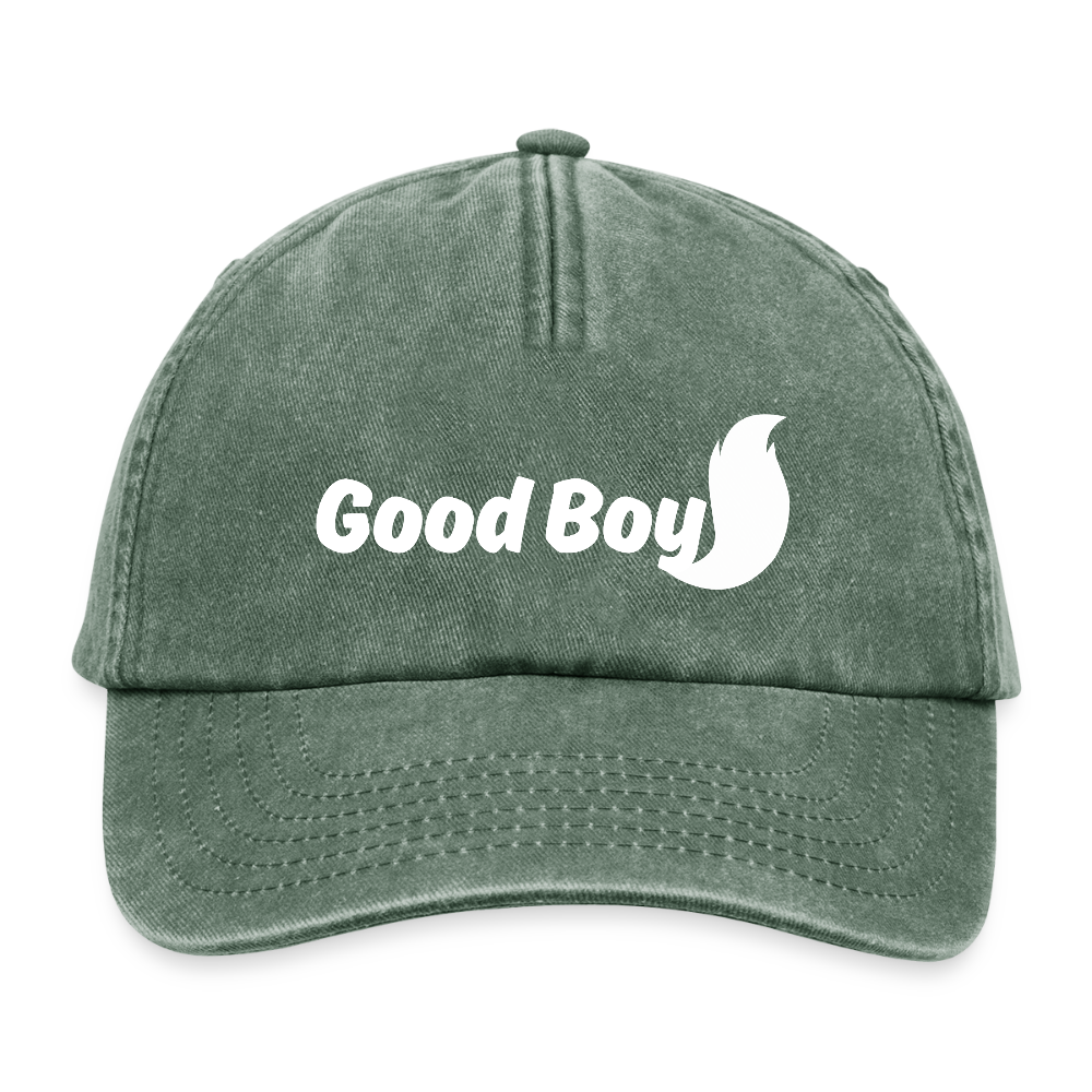 Good Boy | Furry / Puppy Pride Vintage Cap - Vintage Flaschengrün 