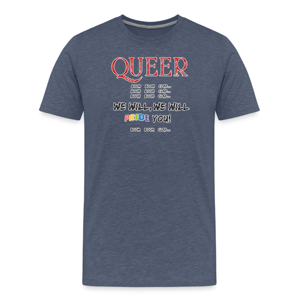 Pride T-Shirt QUEER | Germany Tour 2025 - Blau meliert