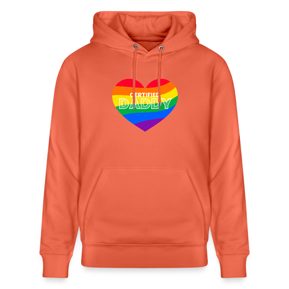 CERTIFIED DADDY | Kink Fetish Pride Bio-Hoodie Unisex - Hellrot