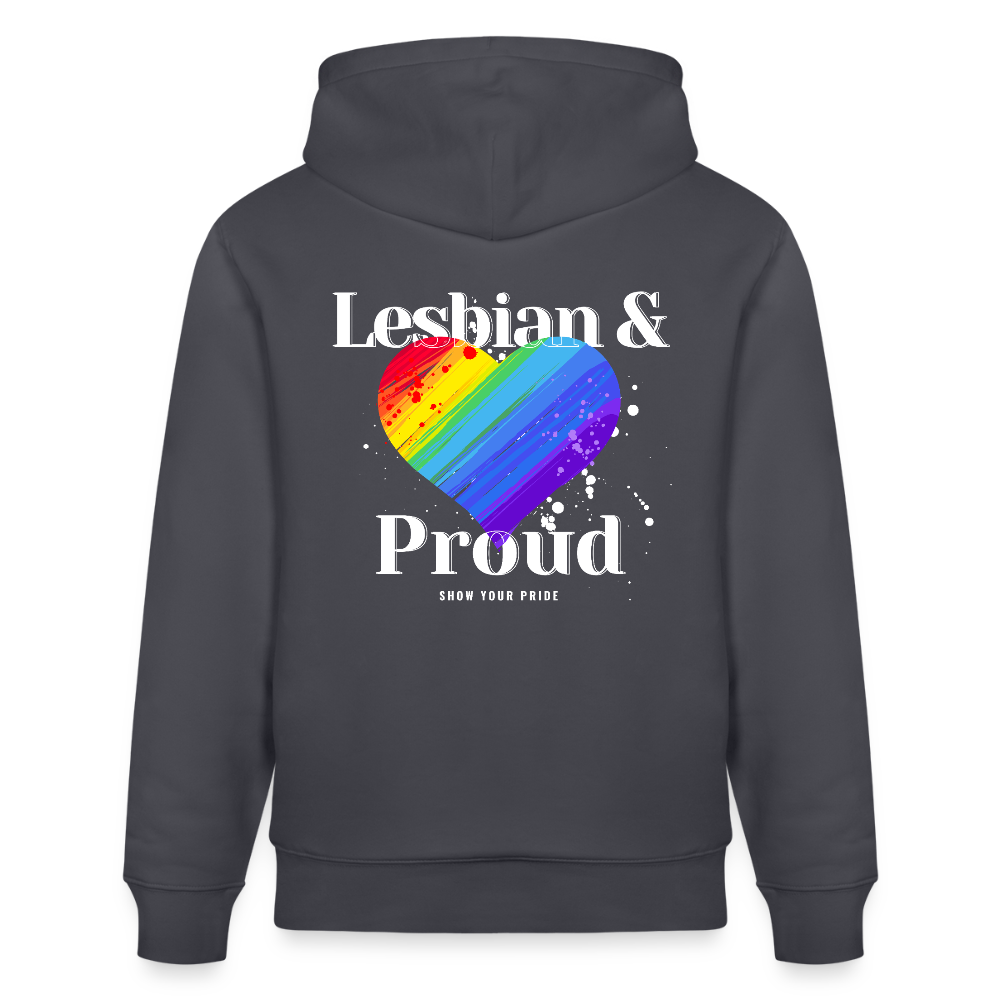 Lesbian & Proud | Pride Bio-Hoodie Unisex - Indigoblau