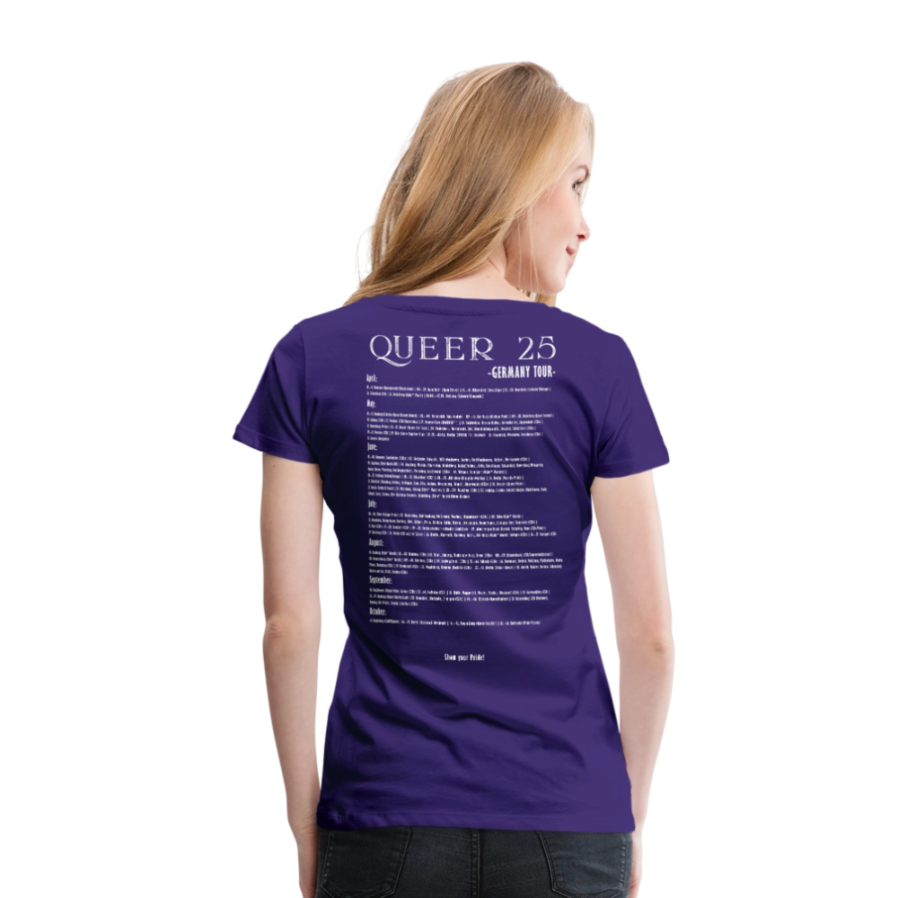 PRIDE Must Go On T-Shirt Germany Tour 2025 - tailiert (lila) - Lila