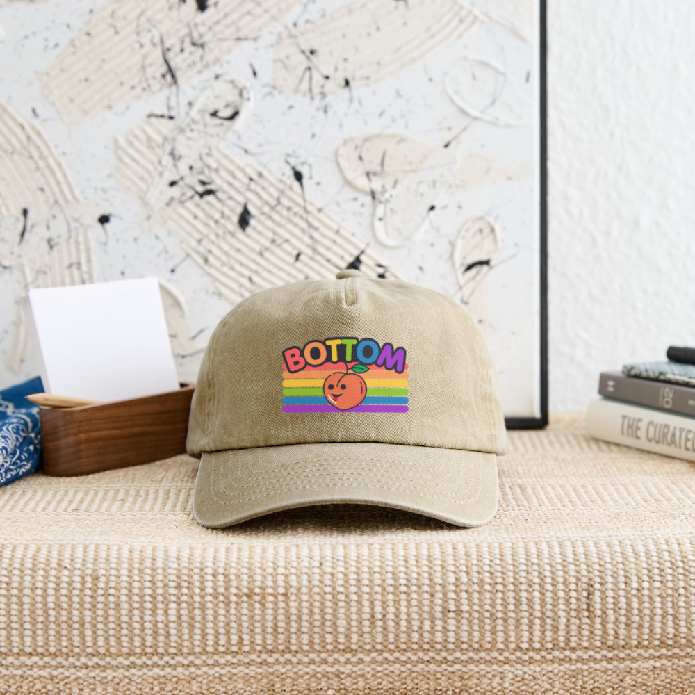 Bottom Gay | Pride Vintage Cap - Vintage Beige