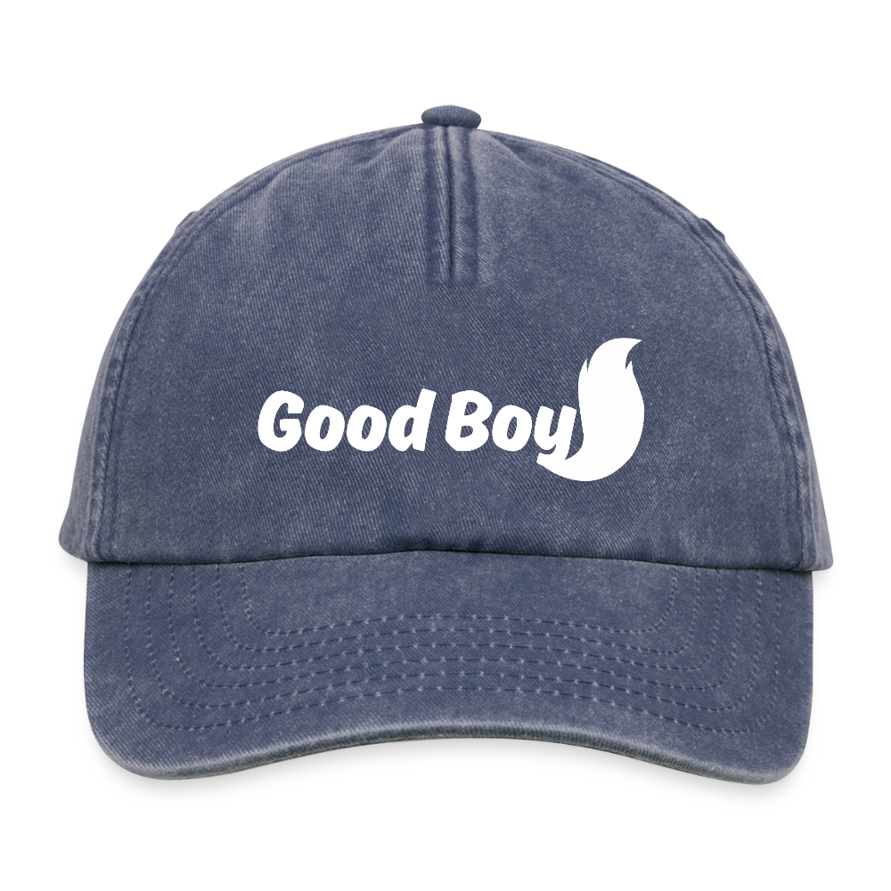 Good Boy | Furry / Puppy Pride Vintage Cap - Vintage Denim