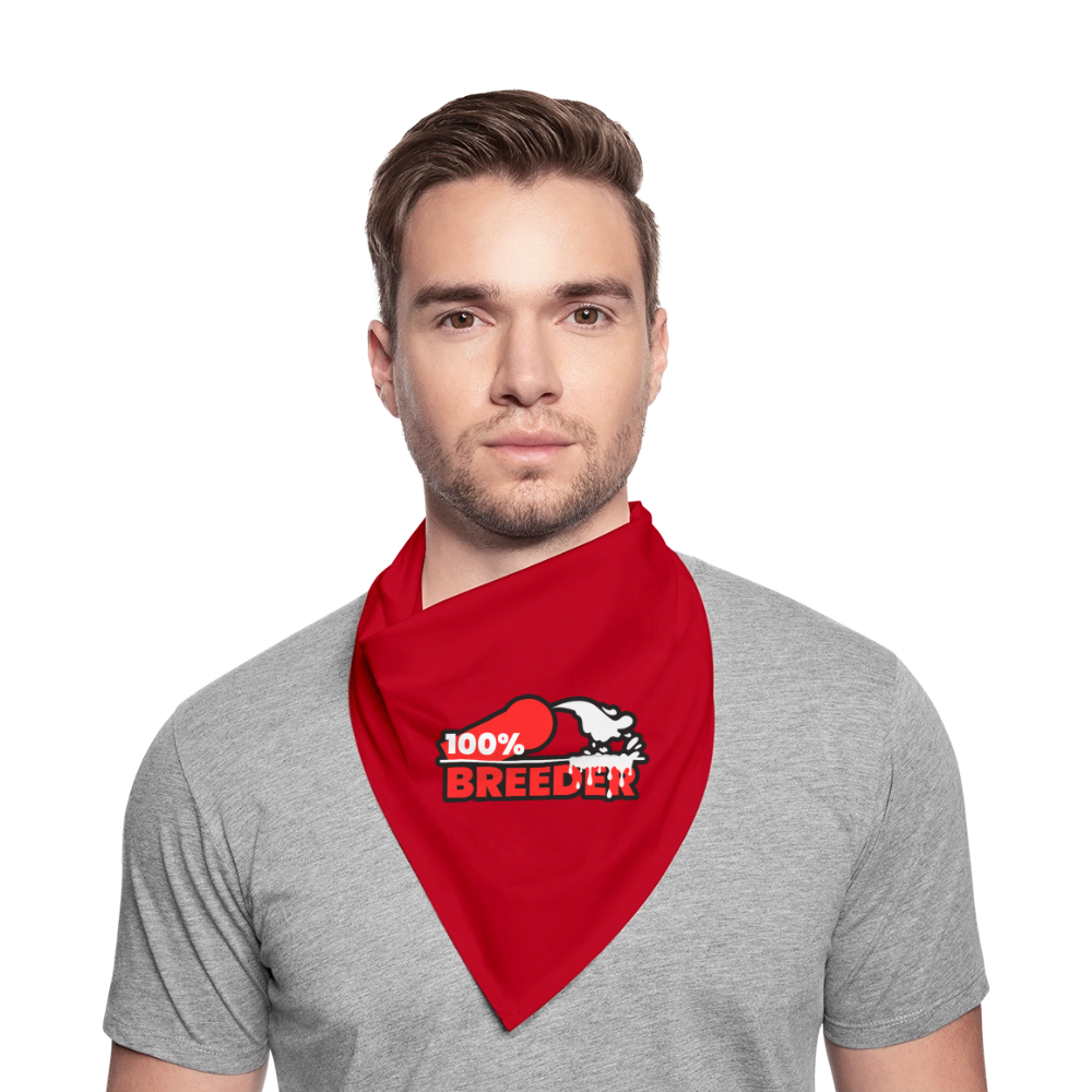 100% BREEDER | Kink Fetish Pride Bandana - Rot