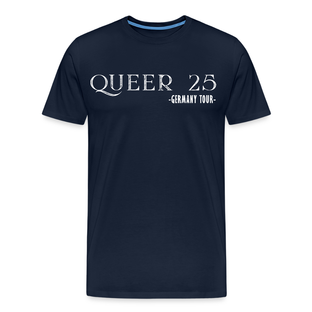 QUEER 2025 Germany CSD Tour Premium T-Shirt - Navy