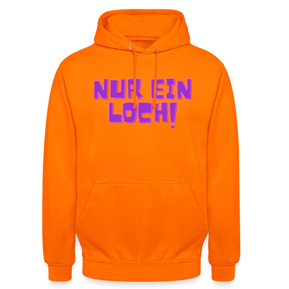 Nur ein Loch! | Kink Fetish Pride Hoodie Unisex - Orange
