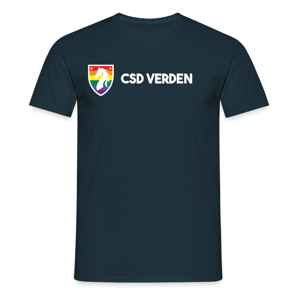CSD Verden Premium Pride T-Shirt Doppelseitig - Navy