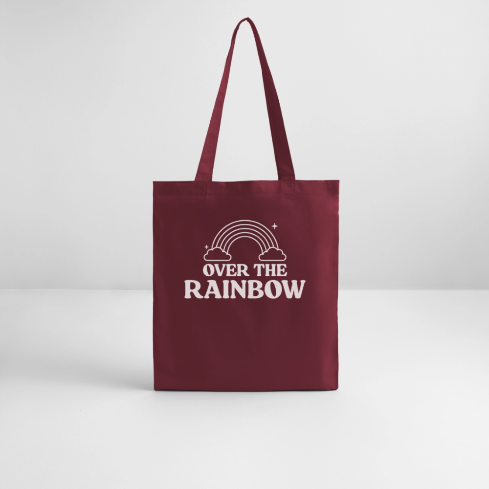 Over the Rainbow | Pride Bio-Stoffbeutel - Burgunderrot