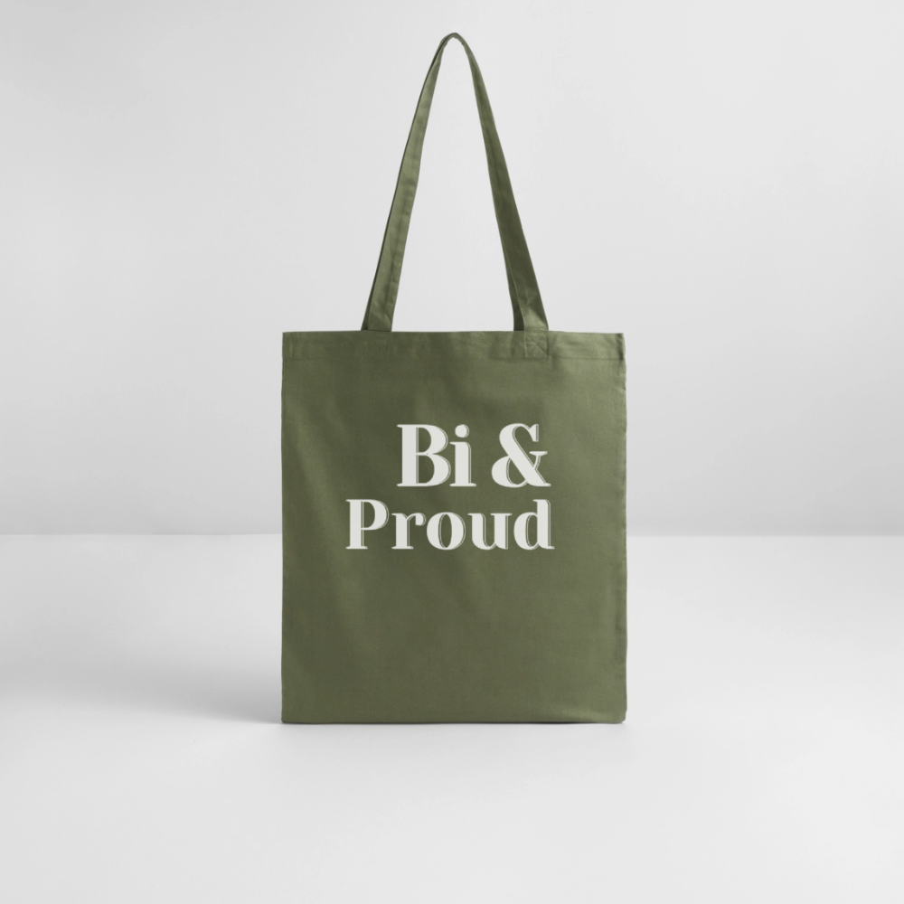 Bi & Proud | Pride Bio-Stoffbeutel [SIMPLE] - Khaki