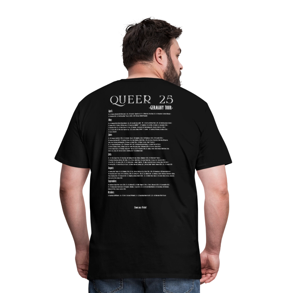Pride T-Shirt QUEER | Germany Tour 2025 - Schwarz