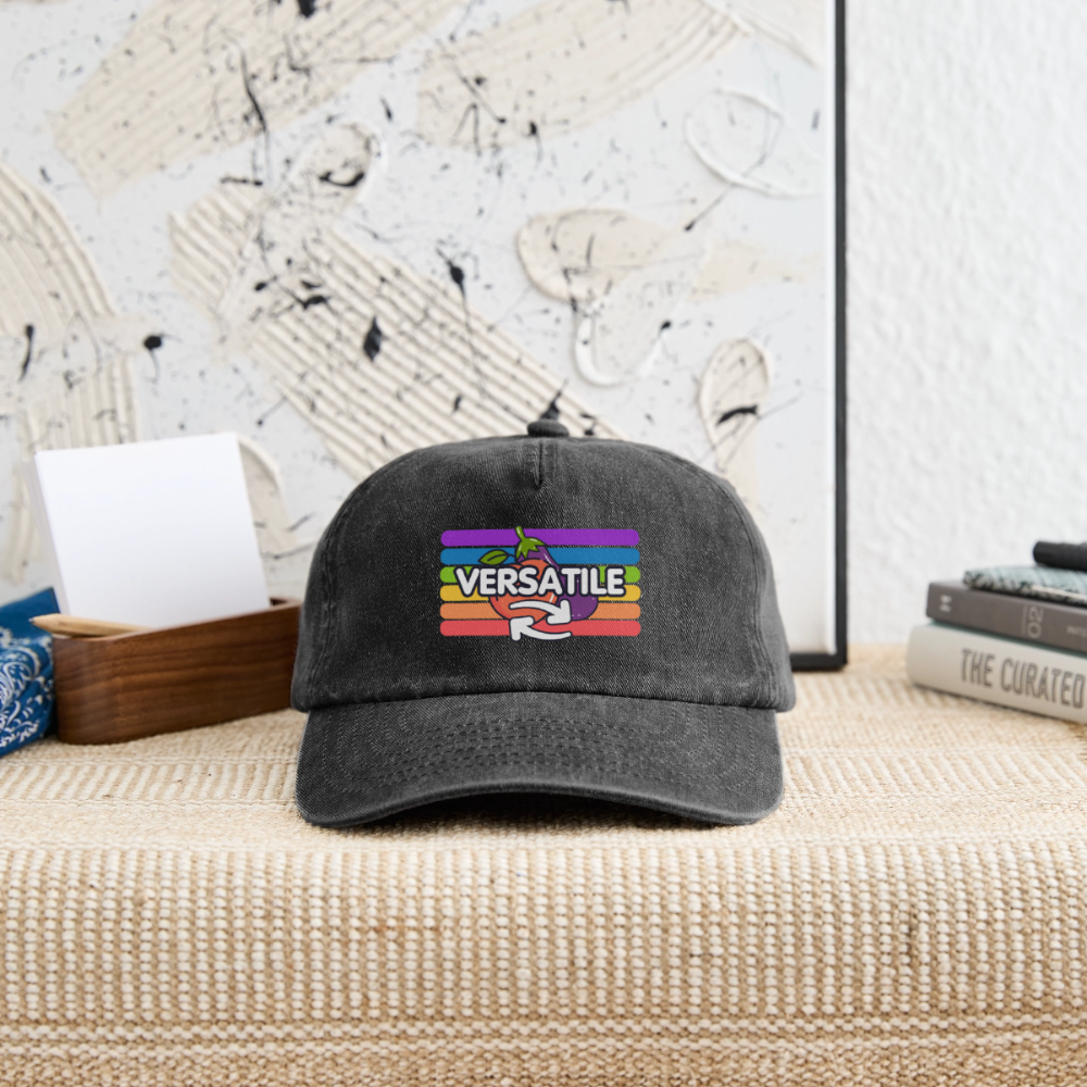 Versatile Gay | Pride Vintage Cap - Vintage Schwarz