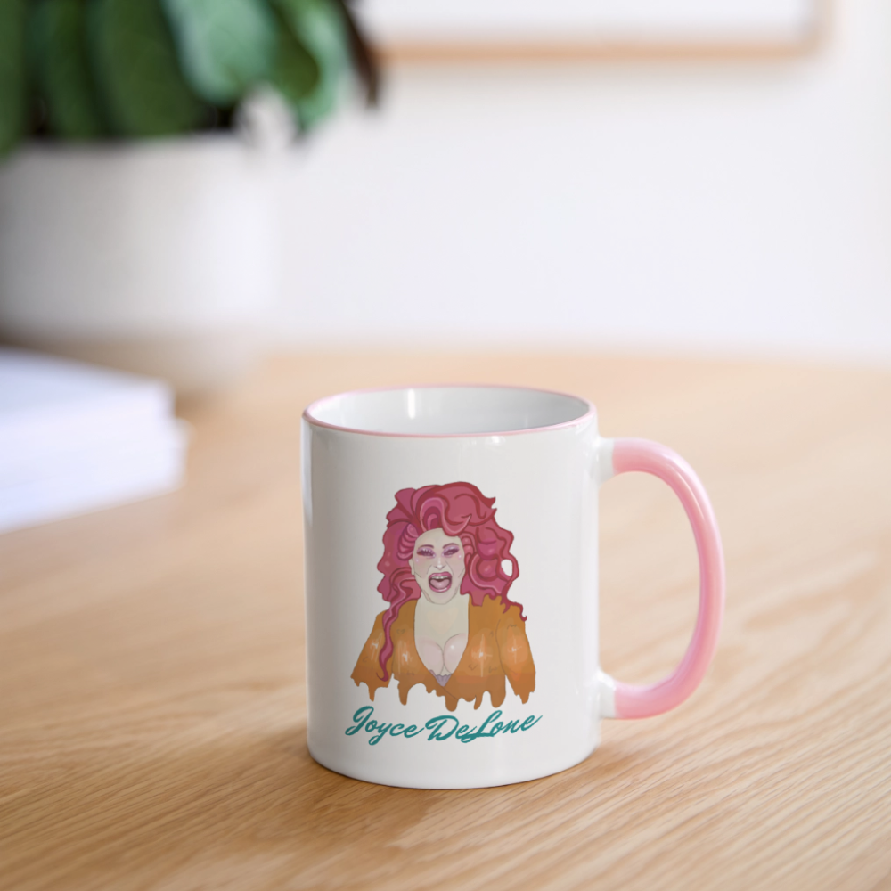 Joyce DeLone Fan-Tasse - Weiß/Pink