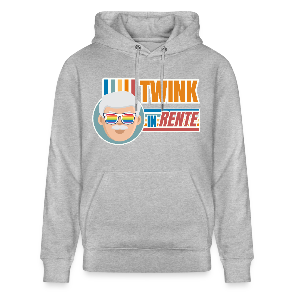 Twink in Rente! | Pride Bio-Hoodie Unisex - Grau meliert
