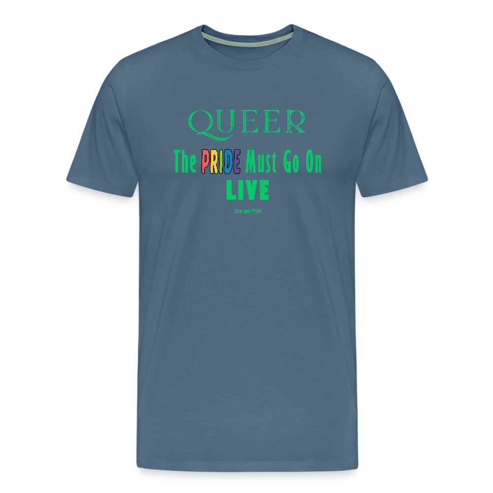 PRIDE Must Go On T-Shirt Germany Tour 2025 (grau) - Blaugrau