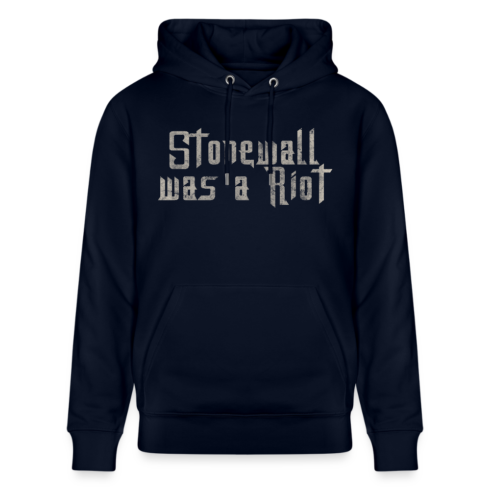 Stonewall was a Riot | Pride Bio-Hoodie Unisex - Navy