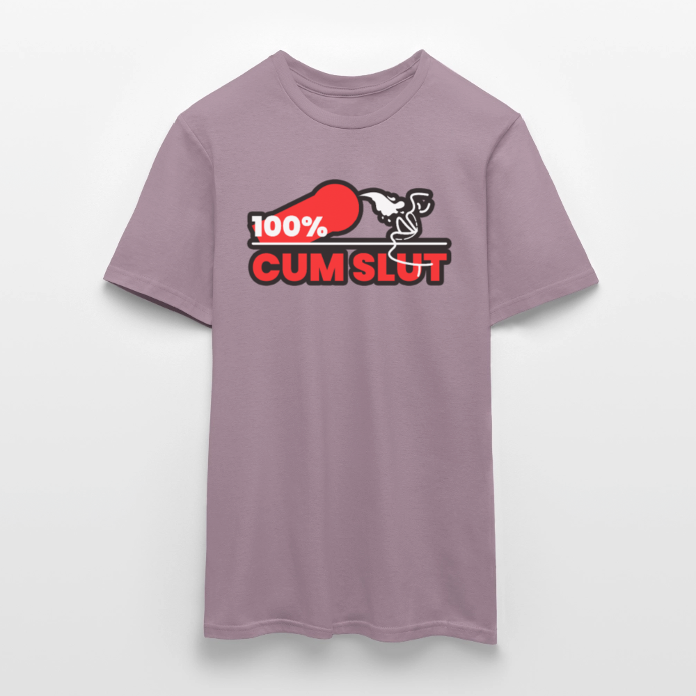 100% CUM SLUT | Kink Fetish Pride T-Shirt - Lilagrau 