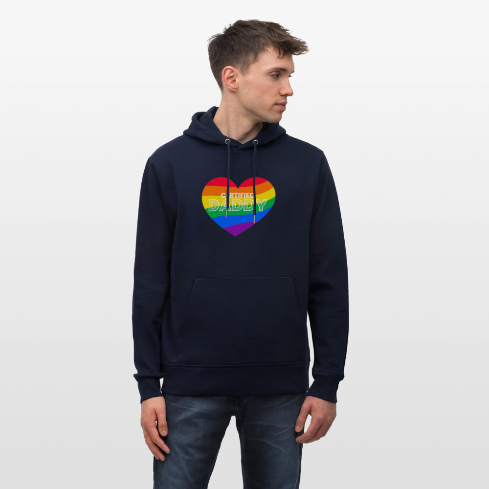 CERTIFIED DADDY | Kink Fetish Pride Bio-Hoodie Unisex - Navy