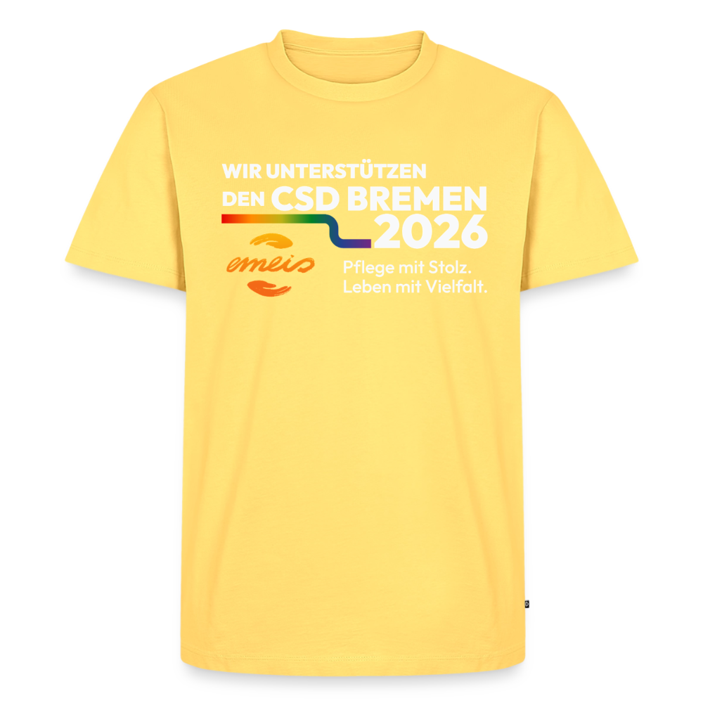 CSD Bremen 2026 Supporter EMAIS Design - Pastellgelb