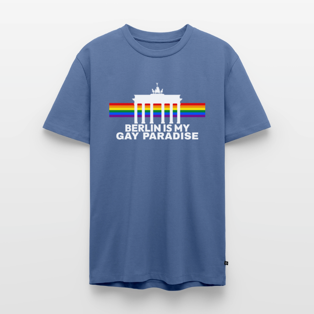 BERLIN IS MY GAY PARADISE Premium Pride T-Shirt - Taubenblau