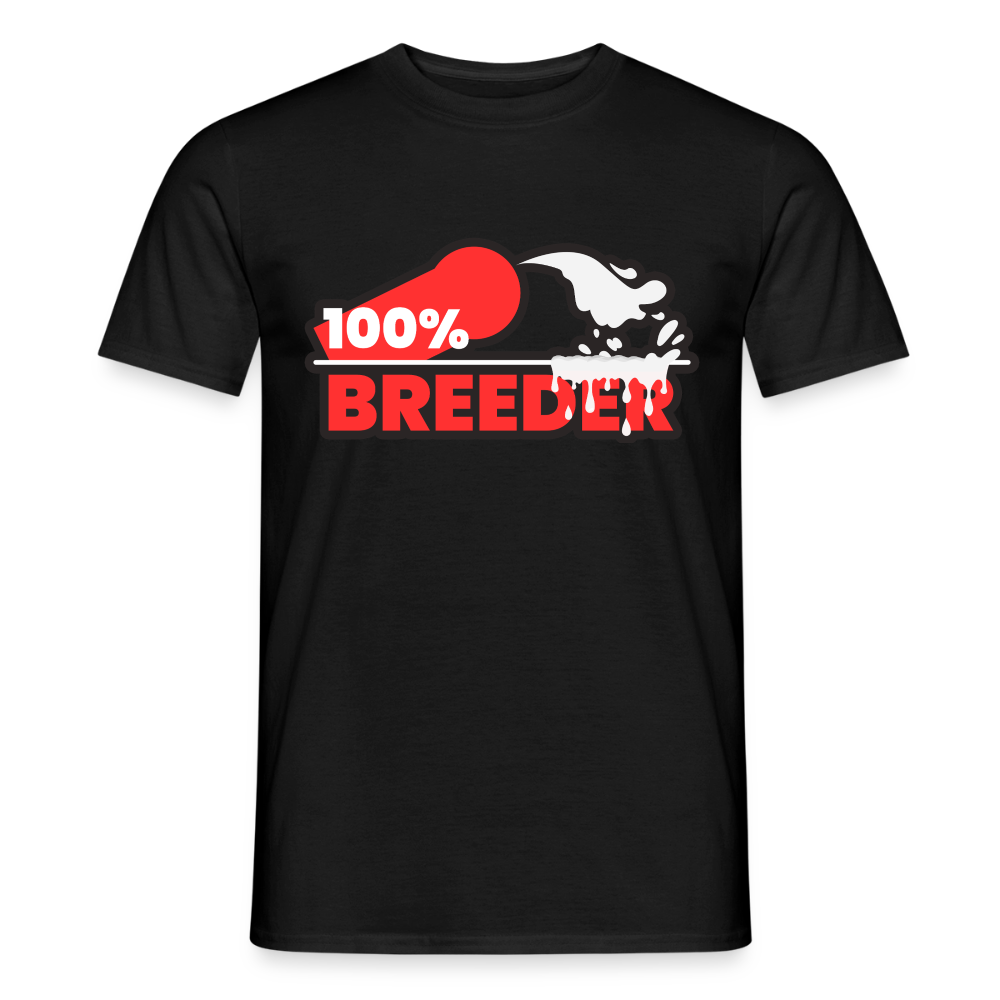 100% BREEDER | Kink Fetish Pride T-Shirt - Schwarz