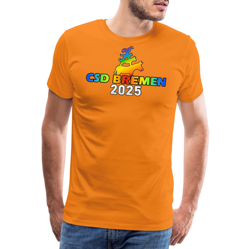 CSD Bremen 2025 Pride Premium T-Shirt - Orange