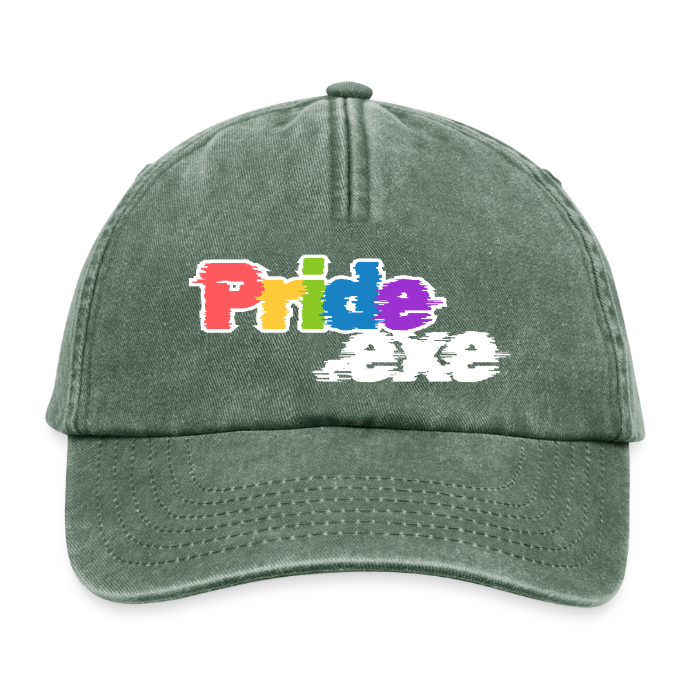 Pride.exe | Pride Vintage Cap - Vintage Flaschengrün 