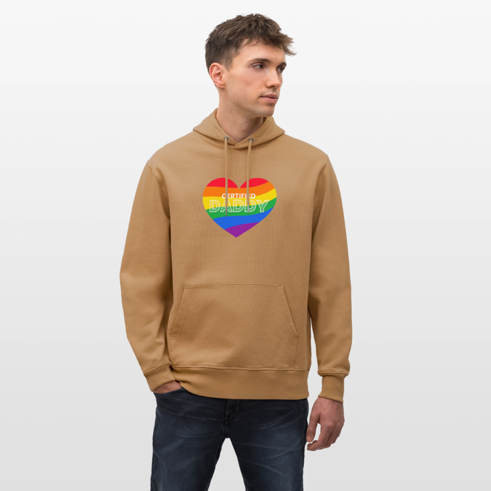 CERTIFIED DADDY | Kink Fetish Pride Bio-Hoodie Unisex - Karamell 
