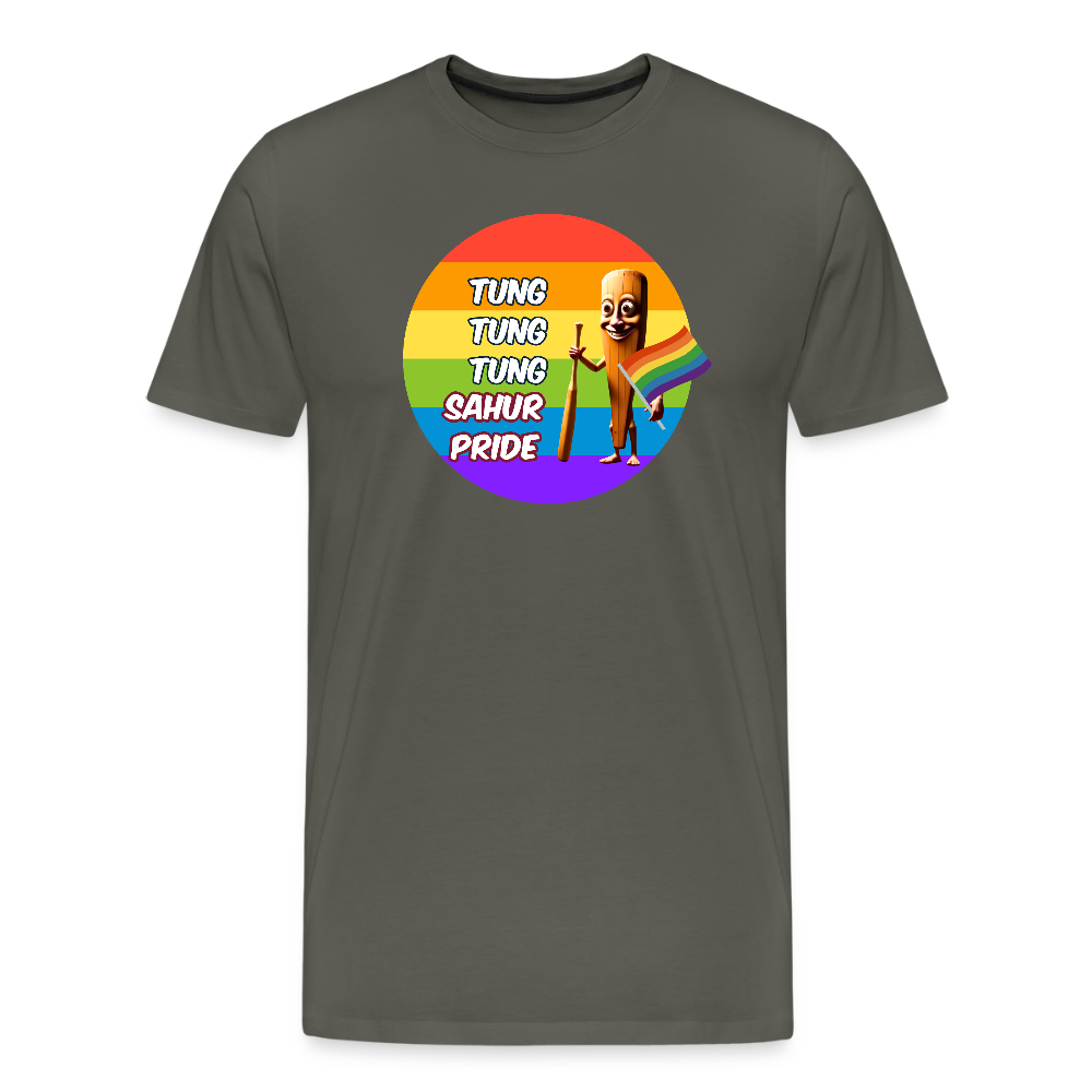 Tung Tung Tung Sahur Pride Premium T-Shirt - Asphalt