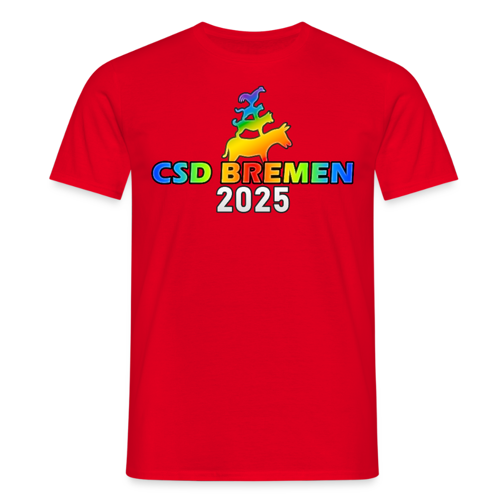 CSD Bremen 2025 Pride Premium T-Shirt - Rot
