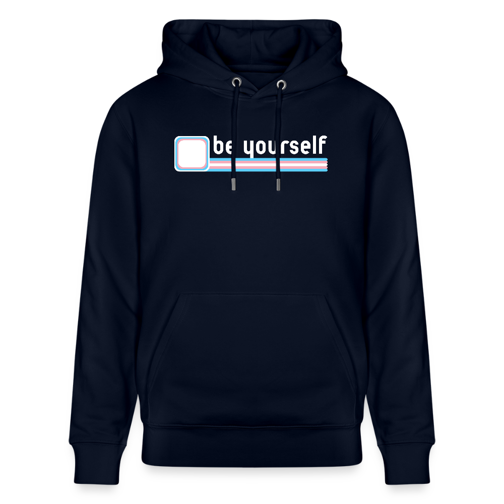"be yourself" | Trans Pride Bio-Hoodie Unisex - Navy