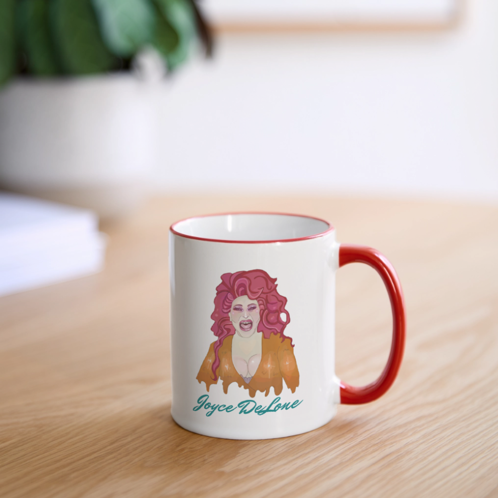 Joyce DeLone Fan-Tasse - Weiß/Rot